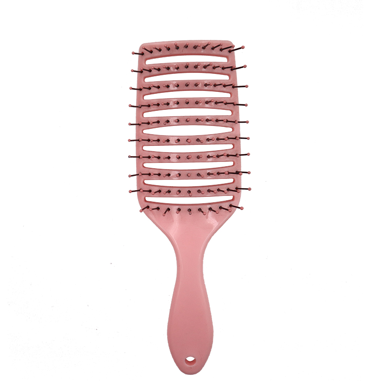 Plastic Anti-static Nylon Quick Dry Curved Vented Hair Brush Manufacturer