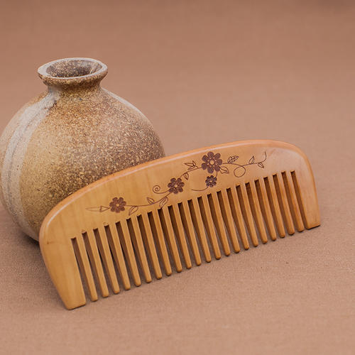 wooden hair brush