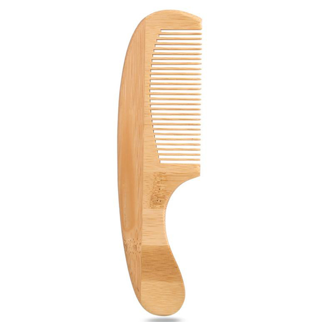 SQNS-033 organic press pet wide tooth beard bamboo hair comb oem japan factory supplier