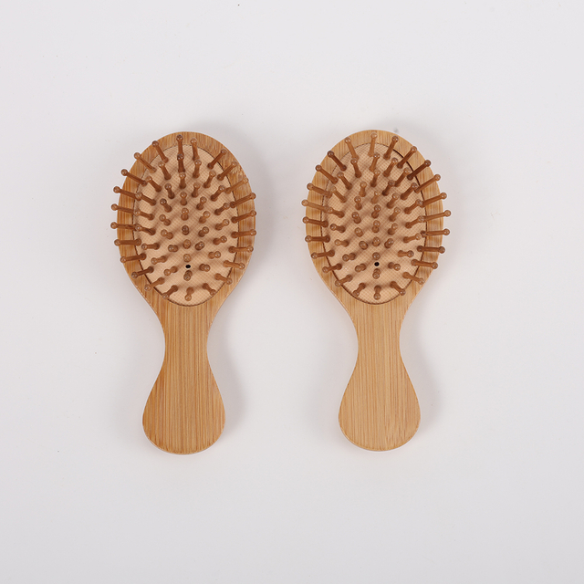 Mini bamboo massage comb is easy to carry anti-static air bag comb without scalp injury oem factory