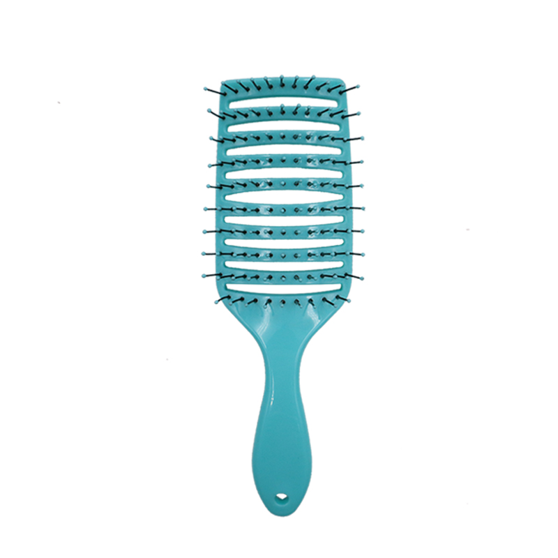 Plastic Anti-static Nylon Quick Dry Curved Vented Hair Brush Manufacturer