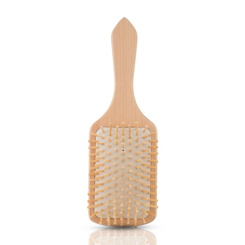 Large Paddle Square Natural Wood Hair Brush factory manufactorer oem odm supplier