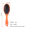 Private Label Natural Brown Wood Boar Bristle Brush for Hair factory