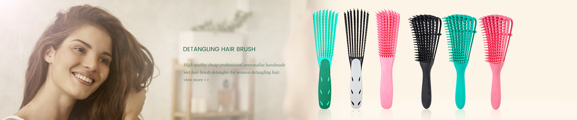 Detangling hair brush