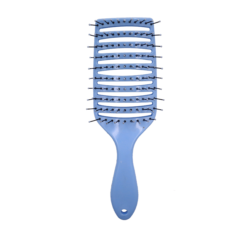 Plastic Anti-static Nylon Quick Dry Curved Vented Hair Brush Manufacturer