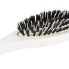 Private Label Natural White Wooden Boar Bristle Hair Brush oem factory 