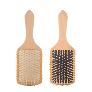 Large Paddle Square Natural Wood Hair Brush factory manufactorer oem odm supplier