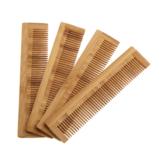 Eco-friendly Natural Color Disposable Portable Pocket Anti Static Lice Hotel Bamboo Hair Comb Factory