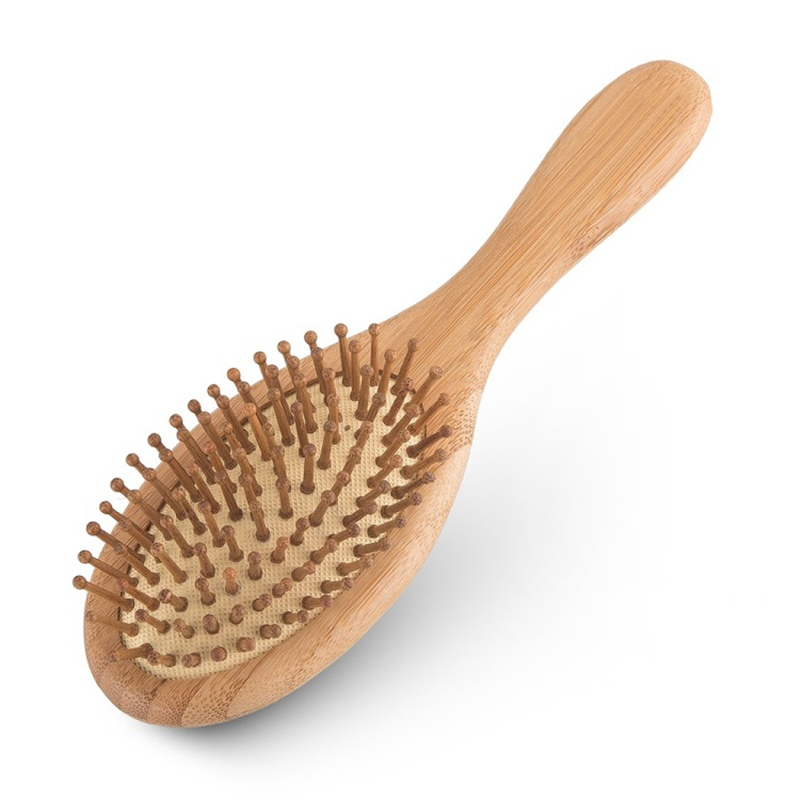 Square Large Scalp Massage Wooden Paddle Bamboo Hair Brush factory