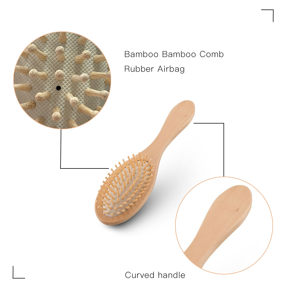 EcoFriendly Cherry Wood Scalp Massage Hair Brush for Home Ningbo Leju Comb Brush Products Co