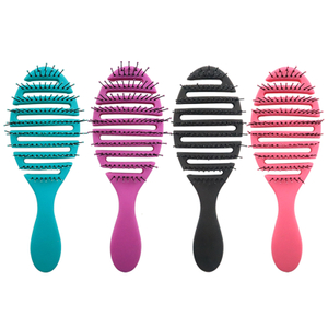 Anti Static Nylon Needle Scalp Massage Colorful Plastic Vent Hair Brush Supplier