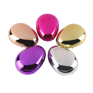 Egg Detangling Scalp Massage Shampoo Brush Electroplated Egg-shaped Detangling Hairbrush Manufacturer