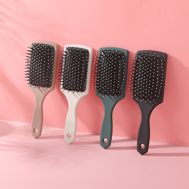 Cheap sample professional wig brush plastic loop cushion hair brush for extensions U pin hair extension brush oem factory